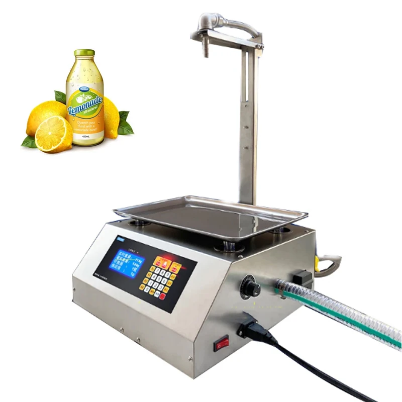 

Electric Liquid Filling Machine Water Juice Milk Plastic Bottle Automatic Weighing Type Edible Oil Viscous Quantitative Filler