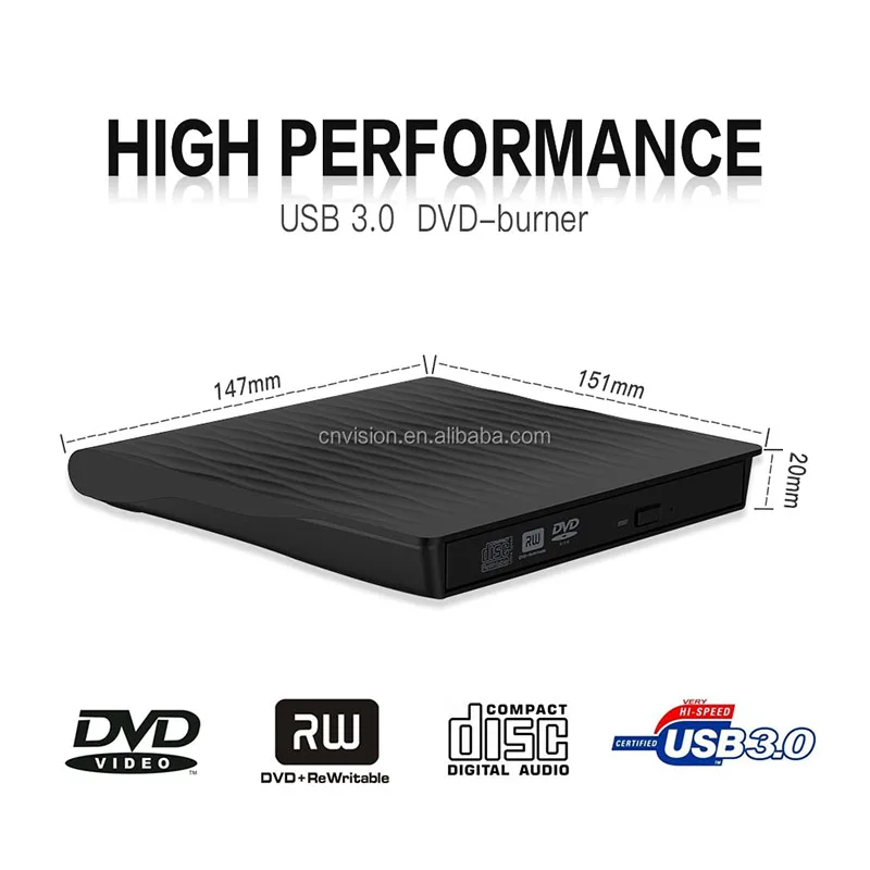 휴대용 CD DVD 드라이버 라이터 버너 광학 플레이어 라이터 버너 리더 CD/DVD-ROM CD-RW USB 플래시 드라이브 3.0 외부 DVD 드라이브
