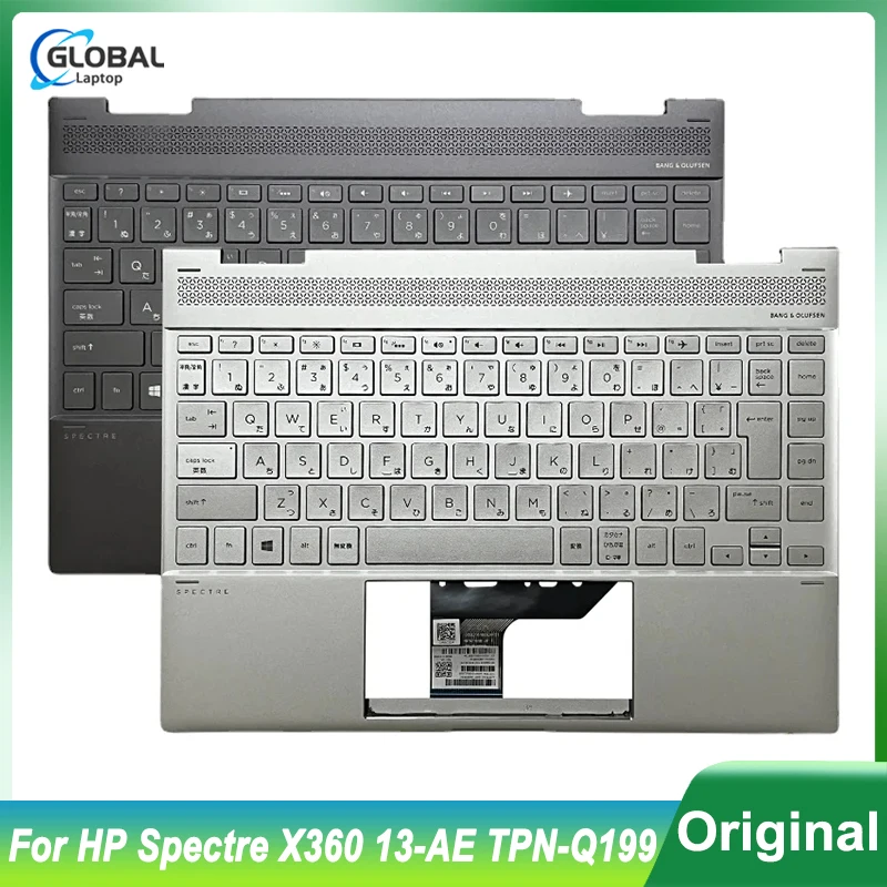 

NEW JP Keyboard for HP Spectre X360 13-AE TPN-Q199 Laptop Palmrest with Backlit Upper Cover Top Case Japanese Replace 942040-291