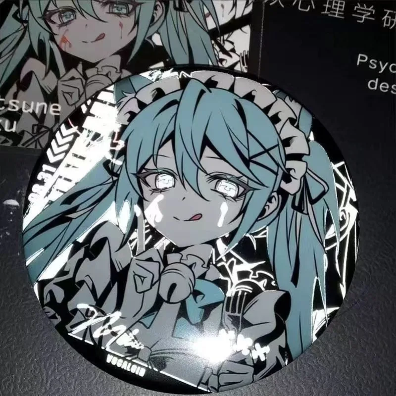 Hatsune Miku Cartoon Creative Fashion Badge - Exquisite Portable Backpack Pin & Accessory Gift