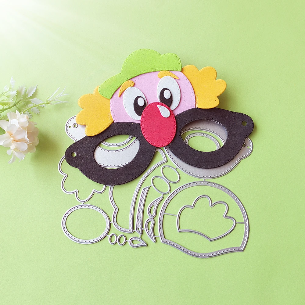 

New clown glasses mask cutting dies scrapbook decoration embossed photo album decoration card making DIY crafts