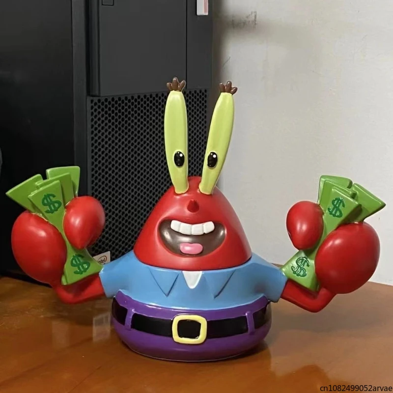 

Cartoon Trendy Fortune Crab Storage Jar, INS Style Desktop Storage Ornaments, Wine Cabinet Sculpture Resin Art, Gift for Friends