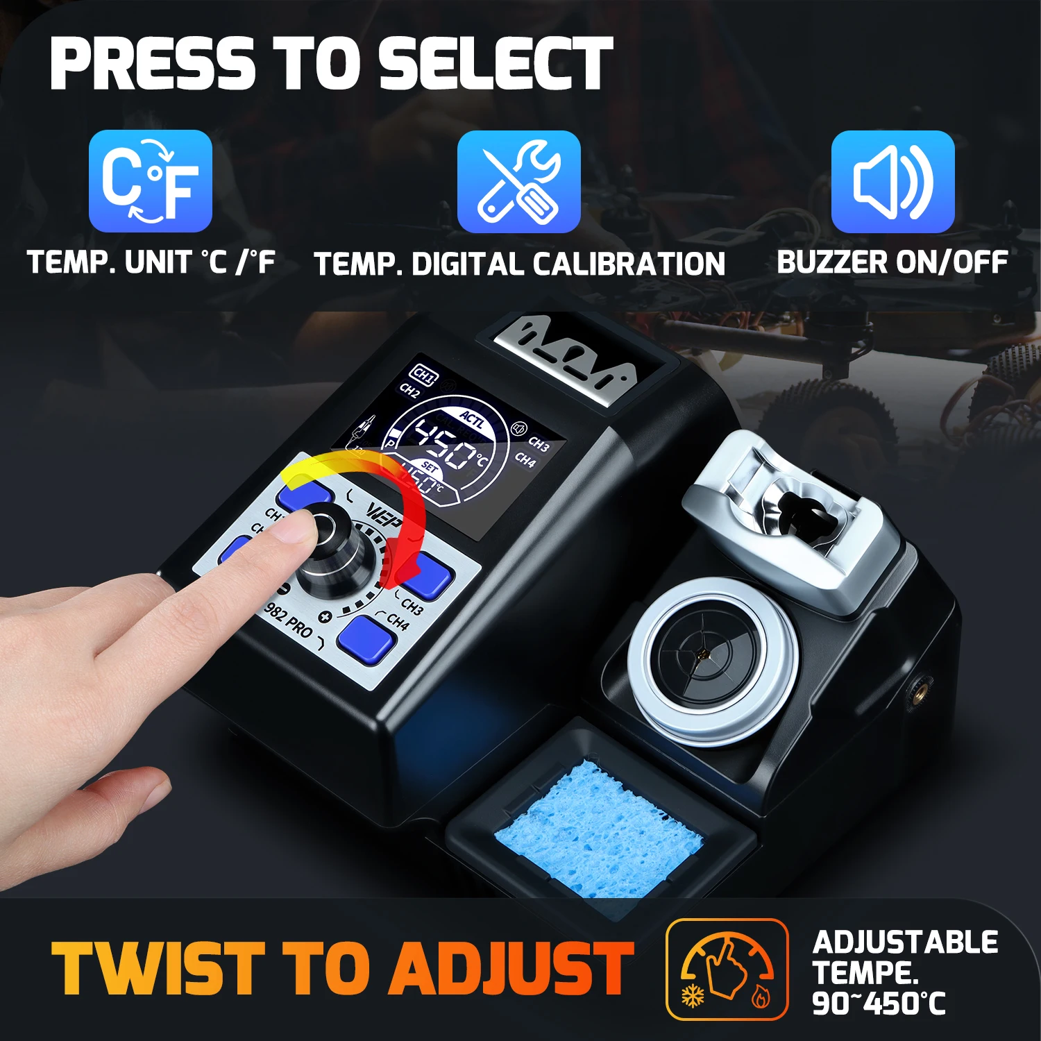 WEP Desoldering Station Fast Heating Precision Tweezers Rework Iron Kit 110V-240V For Phone Watch Repair Motherboard DIY Deign