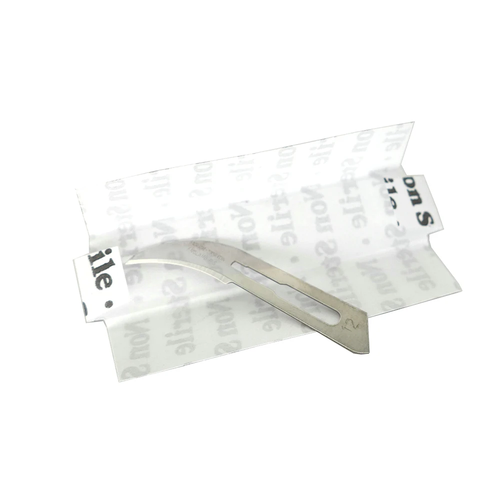 10PCS Swann Morton Carbon Steel Scalpel Surgical Blade 11/15/12D Double Edge For Mobile Phone Film PCB Repair DIY Cuting Tools 4