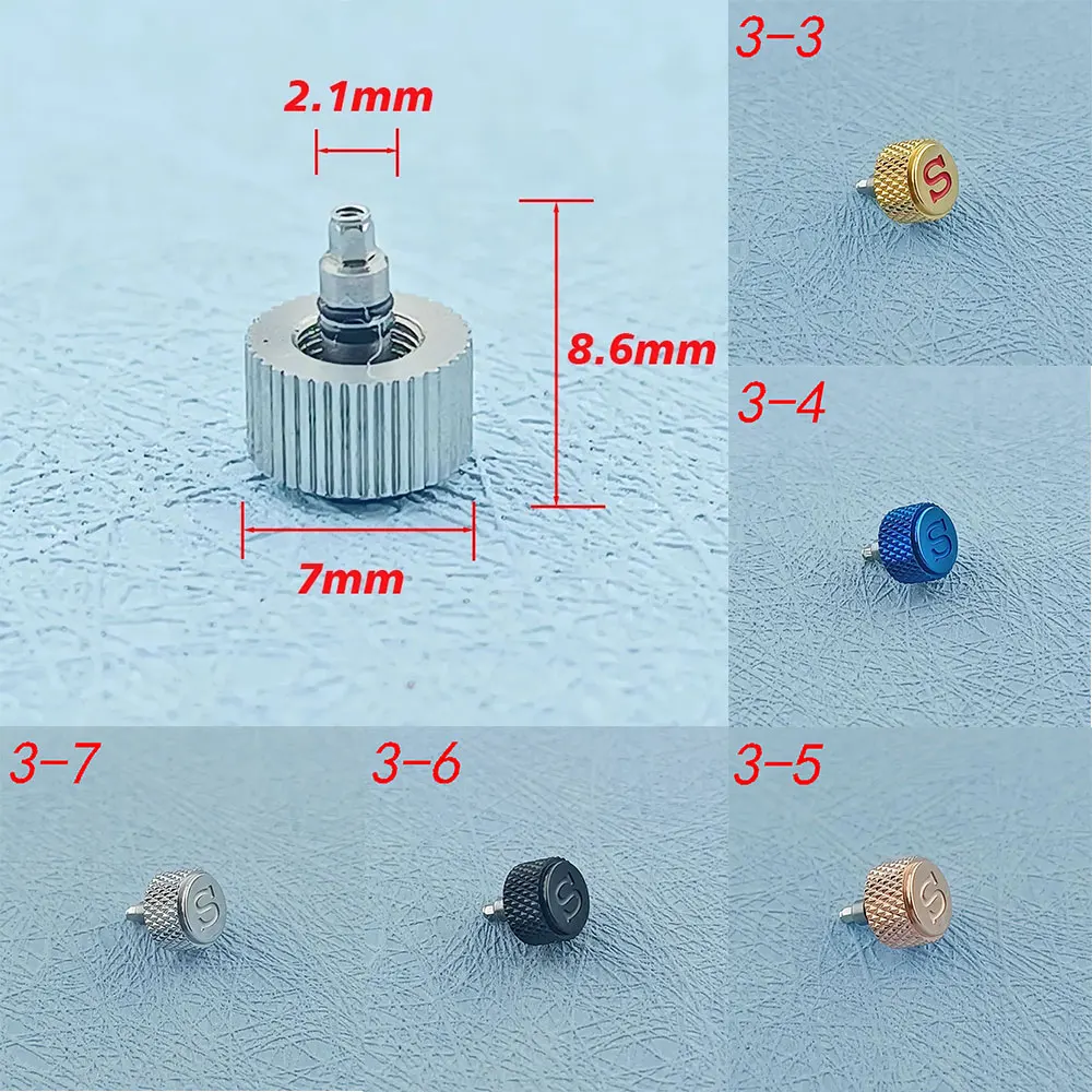 Skx 009 Skx 013 Skx 007 Cassa Dell'Orologio Crown Fit Nh34 Nh35 Nh36 Installazione Del Movimento S Mark Oro Lucido Rosa Nero Blu Argento