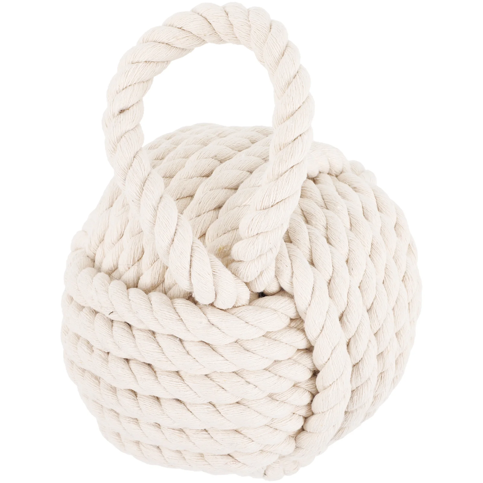 

Home Decoration Ball Door Stop Protector for Weighted Stopper Pendant Cotton Linen Car Knot Square Rope