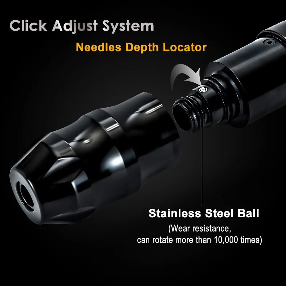 Xnet Titan Wireless Tattoo Machine Pen Kit Coreless Motor with Extra 38mm Grip 2400mAh Battery 80pcs Mixed Cartridge Needles