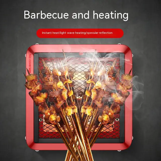 Ötoldalas Fűtőberendezés Háztartás Sötét Fényű Kvarc Cső Sütő Elektromos Fűtés Csendes Eltávolítható Kis Napenergia-Fűtés - Image 3