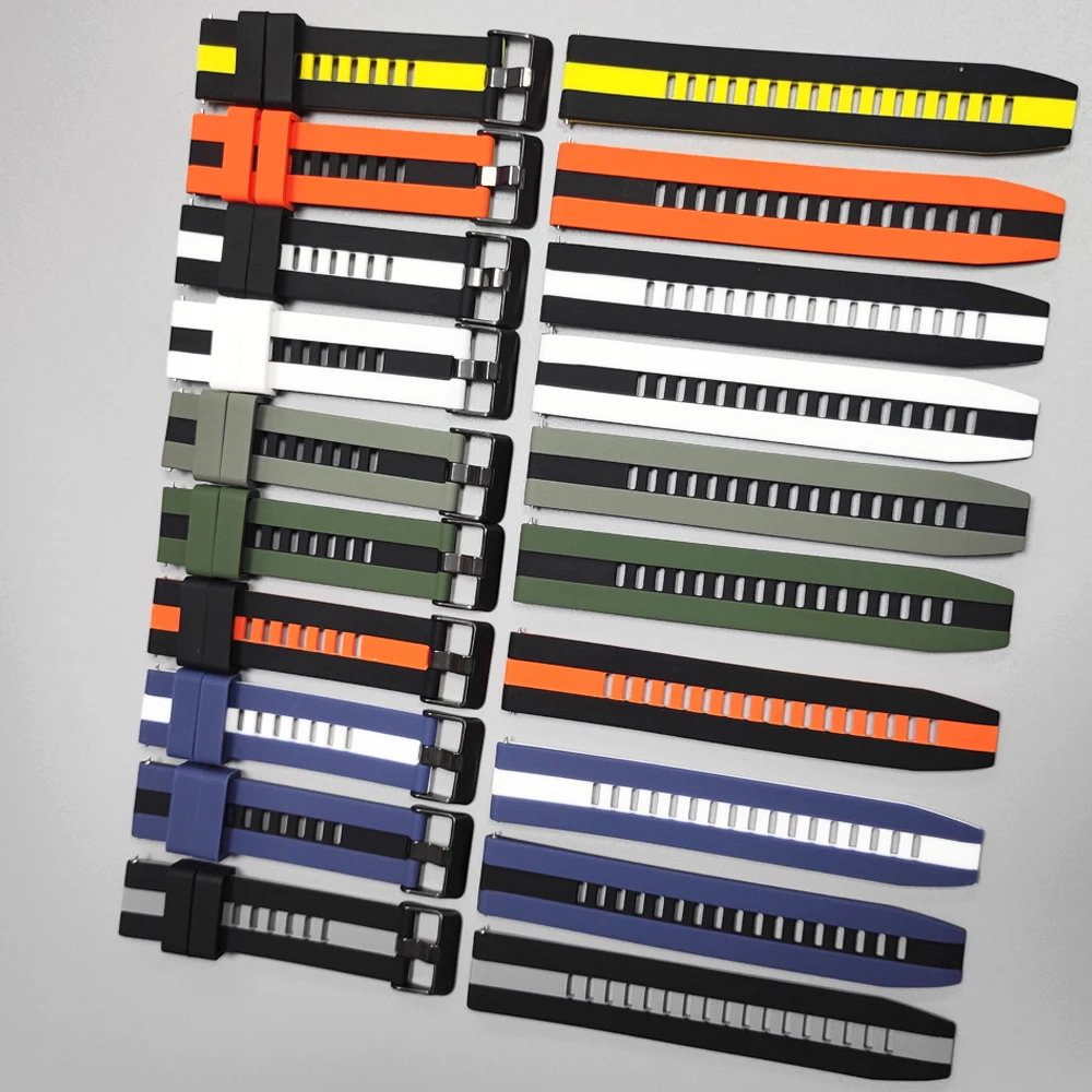 Premium Silicone Watch Strap - Universal 20/22mm Replacement Watchband