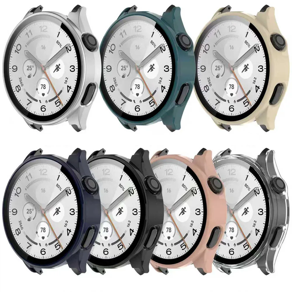 BEHUA Durable Screen Protector Cover with Tempered Glass for Smartwatches - Enhanced Protection Case
