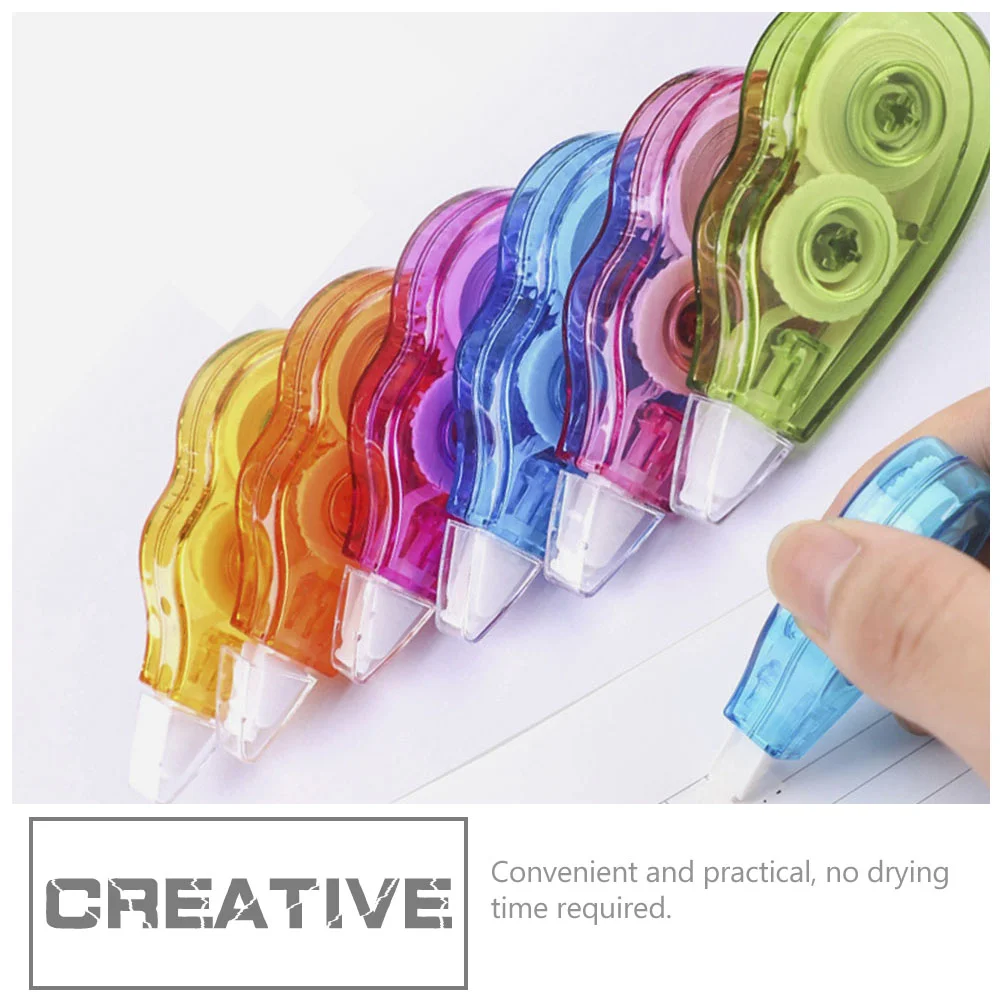 Erasers for Kids Correction Tape Stationery Adhesive Household Corrected Tapes Children Accessory 6 Pcs correction tape