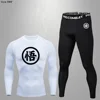 Compression Training Set Running Fast Drying Compression Clothes Autumn Sports T-shirts Fitness Badminton Training Clothes 6
