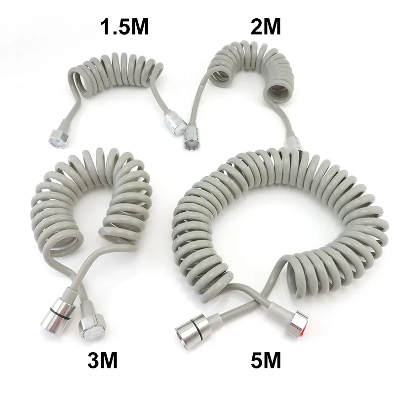 Plastic Water Toilet Bidet Sprayer Flexible Spring Shower head Hose tube Telephone Line soft Hoses bathroom Accessories Shower Hose Plumbing Hose Water Pipe Plumbing Supply Hose PVC Plastic Hoses Bidet Accessories