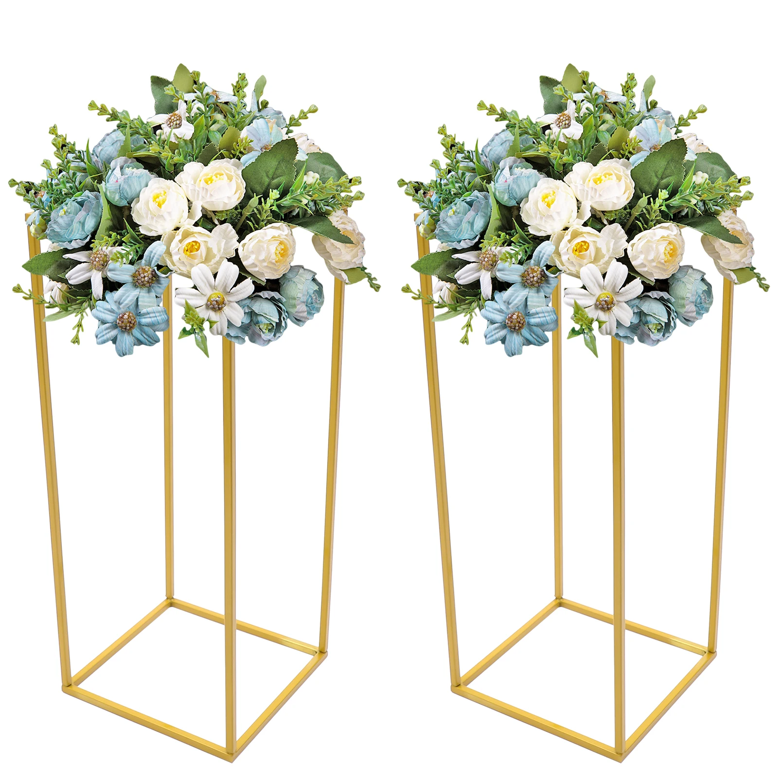 2pcs Gold Wedding Iron Art Detachable Flower Rack DIY Party Balloon Flower Stand