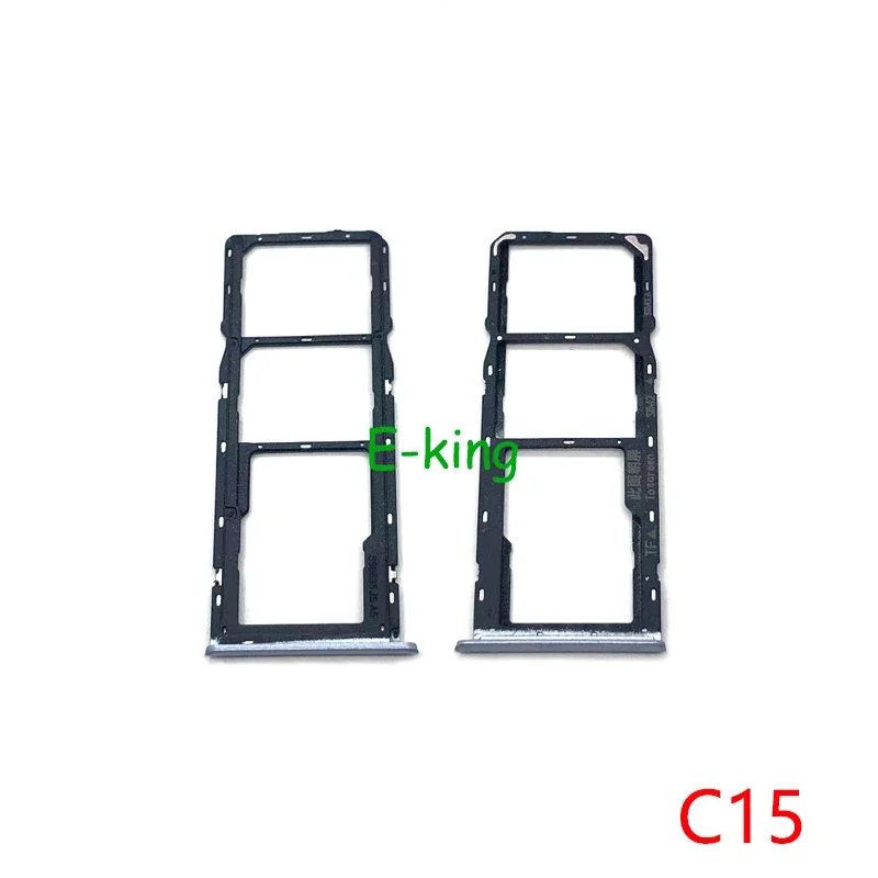 Sim Card Slot Tray Holder Sim Card Reader Socket For OPPO Realme C3 C11 C15 C17 C20 C21 C21Y C25 C25Y C30 C30S C31 C33 C35 C55 phone sim tray holder