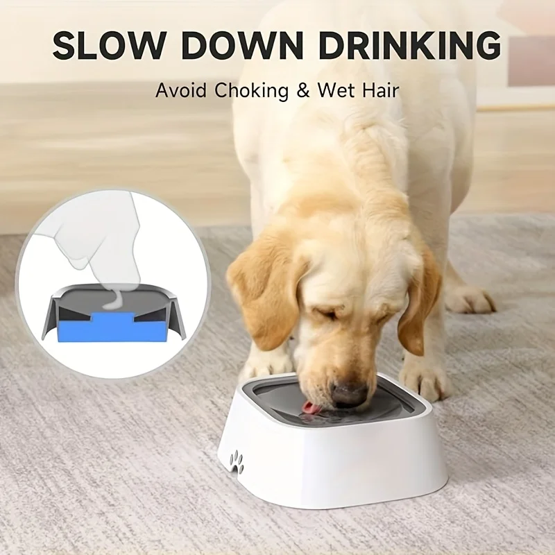 Splash-Proof Floating Pet Water Bowl – Large Capacity No Spill for Dog & Cat S72c4b3f5c273430b8384a258d929f095u