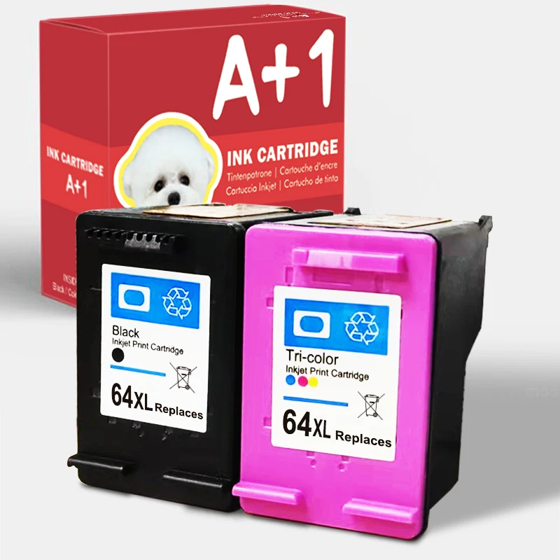 A+1 Remanufactured for HP 64 Black Ink Cartridge Works with HP ENVY Inspire  7950e; ENVY Photo 6200, 7100, 7800; Tango Series - AliExpress