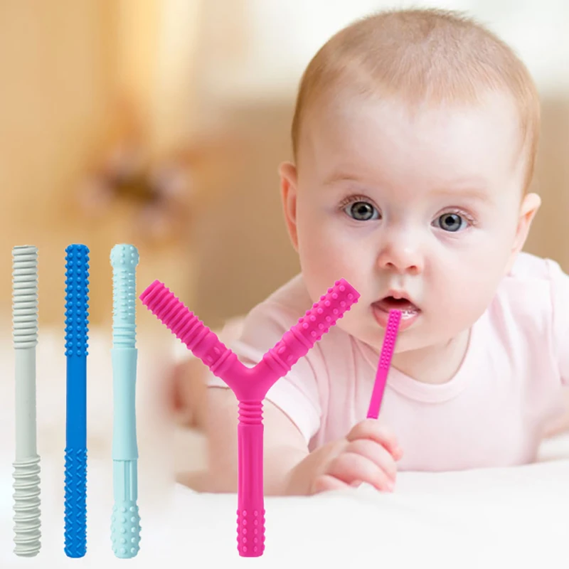 Kid Chewing Tube Speech Therapy Teeth Massager for Autism Sensory and Oral Muscle Rehabilitation
