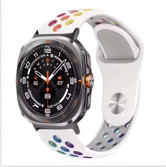 Two-Tone Silicone Breathable Sports Wristband Bracelet