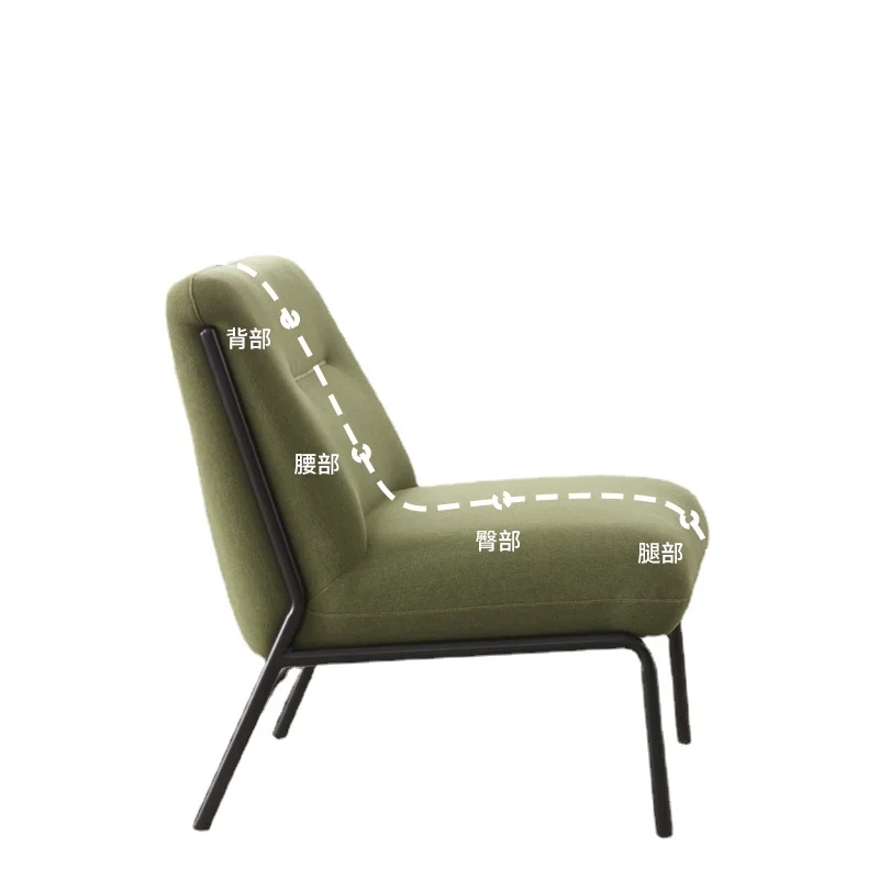 

Qf Single-Seat Sofa Chair Light Luxury Nordic Office Sofa Chair