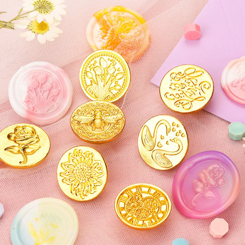 

Retro Sealing Wax Stamp Head Stamp Head Card Envelope Wedding Invitation Gift Scrapbooking DIY Craft Decorative Tool