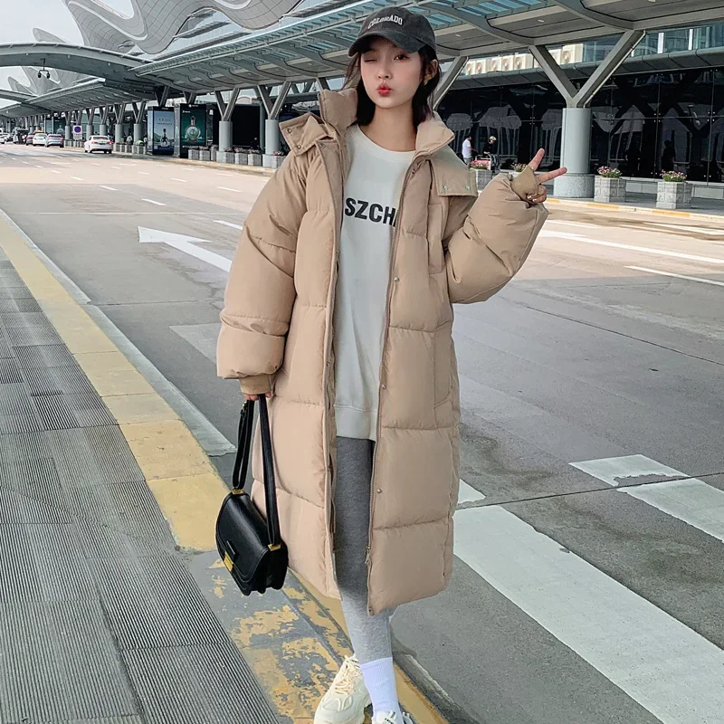 PinkyIsBlack 2024 Winter Women Long Parkas Coat Casual Hooded Thick Warm Windproof Jackets Fashion Female Outwear Jacket Coat