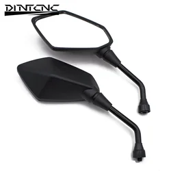 Universal Motorcycle Rearview Mirror - Enhanced Rearview Visibility and Safety (Black B)