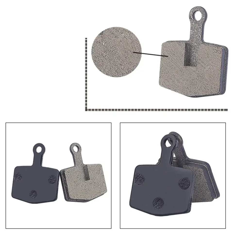 Fietsremblokken lange levensduur remblokken fiets voor Shimano B01S B03S B05S hars semi-metalen remblokken fiets remblokken voor Shimano MT200 MT400 MT500, 2 paar