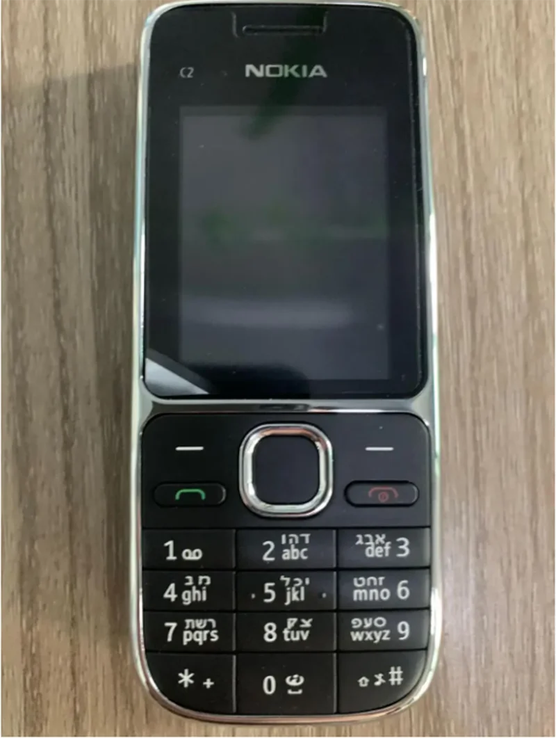 Nokia C2 C2-01 GSM Mobile Phone Hebrew Keyboard Support The Logo on Button Unlocked 2G 3G Cellphone used phone 5