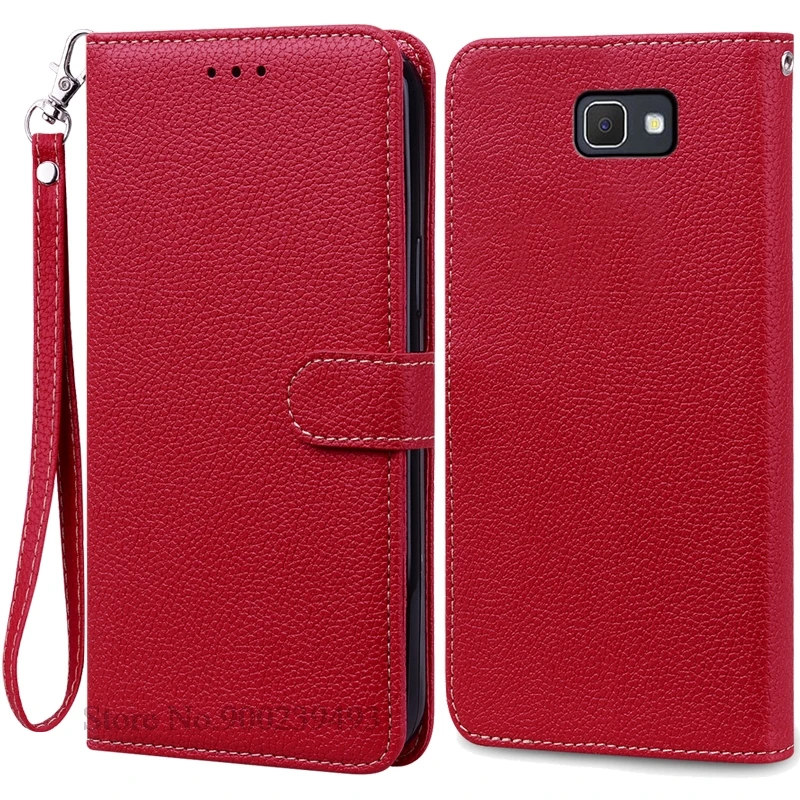 Leather Wallet Flip Cover for Samsung Galaxy J7 Prime