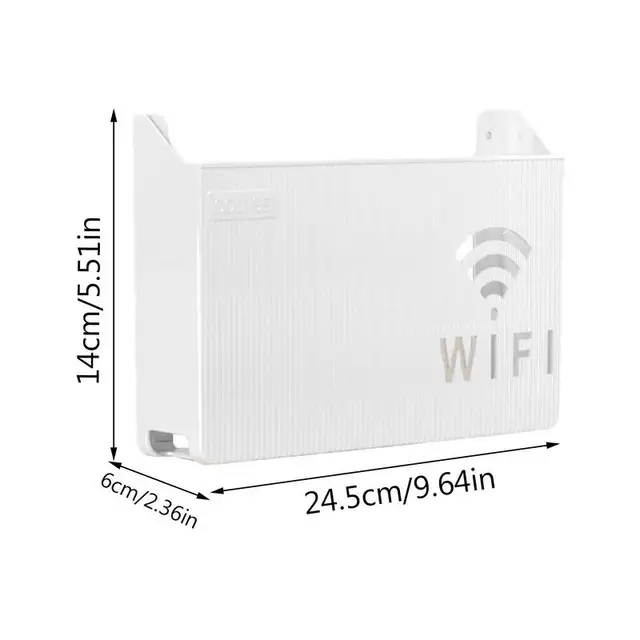 Wifi Útválasztó Tárolódoboz Falra Szerelt Dobozok Otthoni Dekoratív Hider Rack Kábelszervező Dobozához A Nappalihoz - Image 6