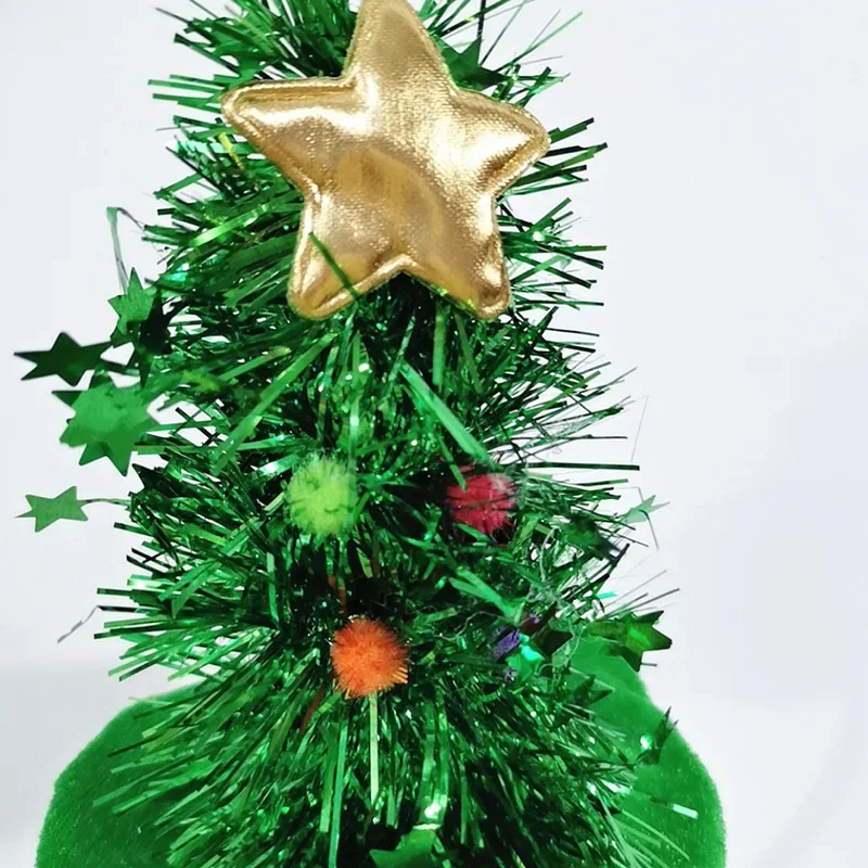 Women Child LED Flashing Headband Light Up Hair Band Tree Holiday Party Accessory Gift Red Green Decoration Wedding Festival