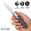 TRIVISA Folding Pocket EDC Knife for Man，3.5“BOHLER K110 Blade & G10 Handle，Flipper Knife with Clip for Outdoor Camping Survival 4