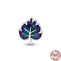 2021 New 925 Sterling Silver Maple Leaves Beads Charms Fit Original 3mm Bracelet&Bangle Making Fashion DIY Jewelry For Women