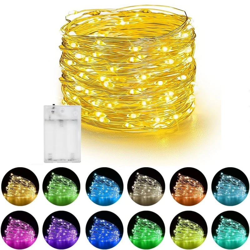 1M 2M 3M 5M 10M 20M 30M Copper Wire LED String lights For Christmas Tree Wedding Party Decoration