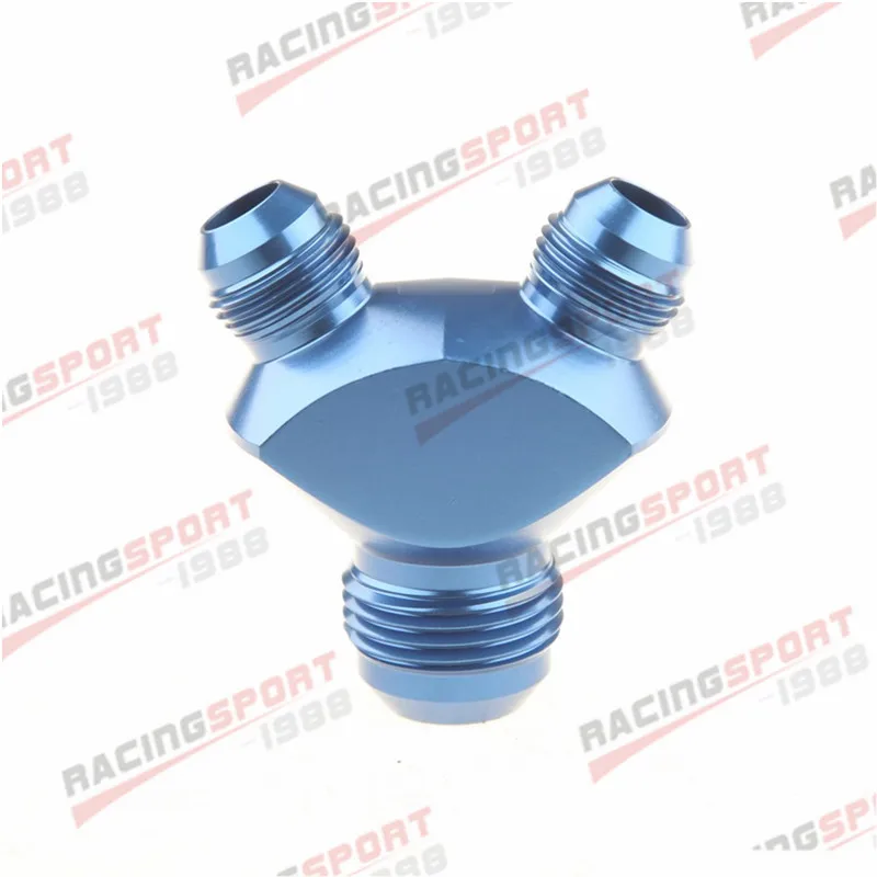 

3-ходовой переходник AN12 на 2 алюминиевых Y-образных блока AN8, фитинги, адаптер, соединение масляной трубы типа BlueY