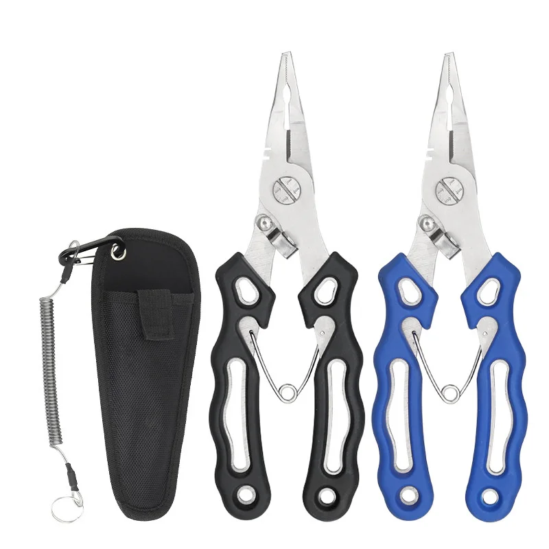 

Y165 Stainless Steel Multi-Function Fish Controller Fishing Pliers Needle Nose Scissors Outdoor Appliance