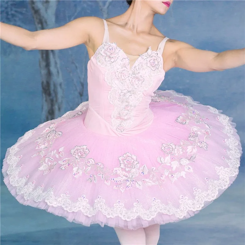 

Professional High Quality Custom Size Ballet Dance Performance Wear Pink Child Tutu