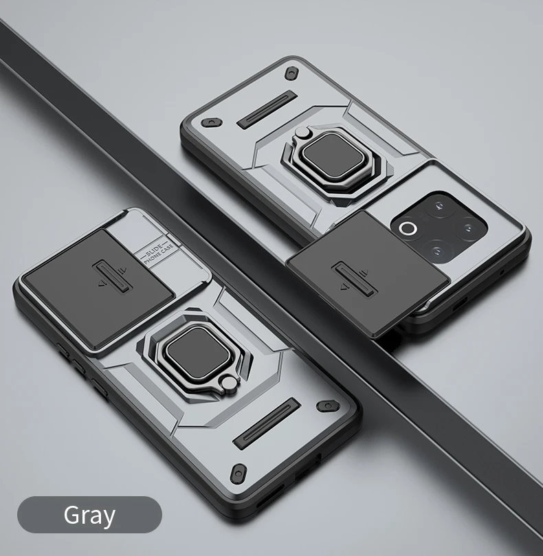 Shockproof Armor Case with Magnetic Stand and Ring Holder