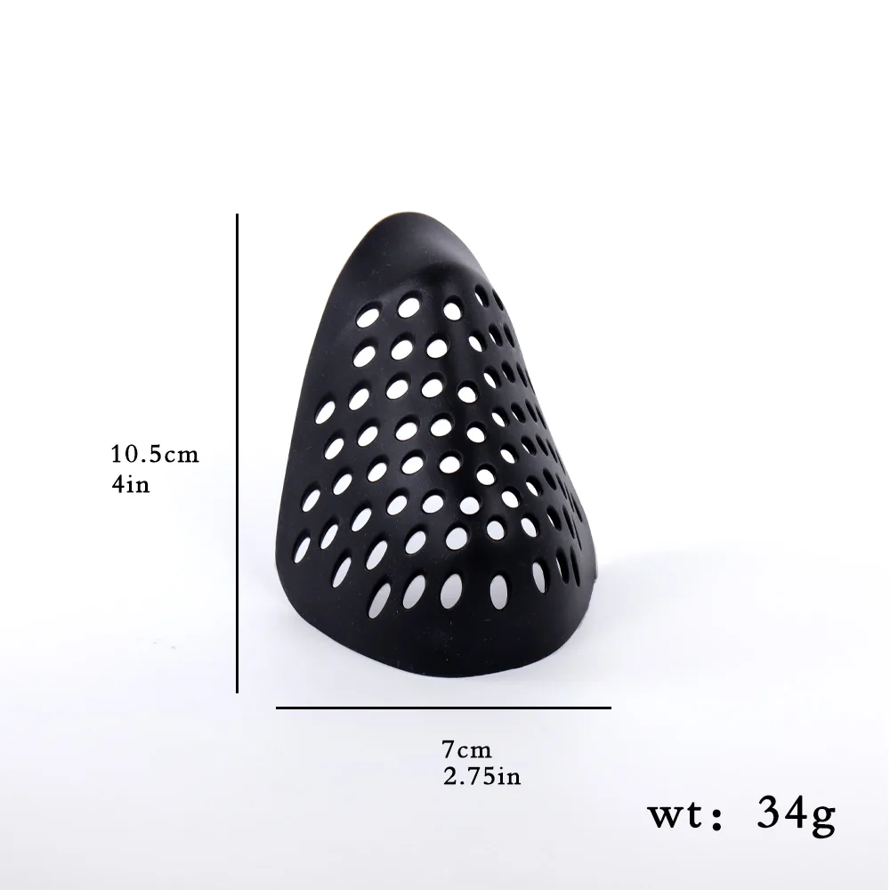 Masque Réutilisable en Silicone Respirant - Noir/Rouge