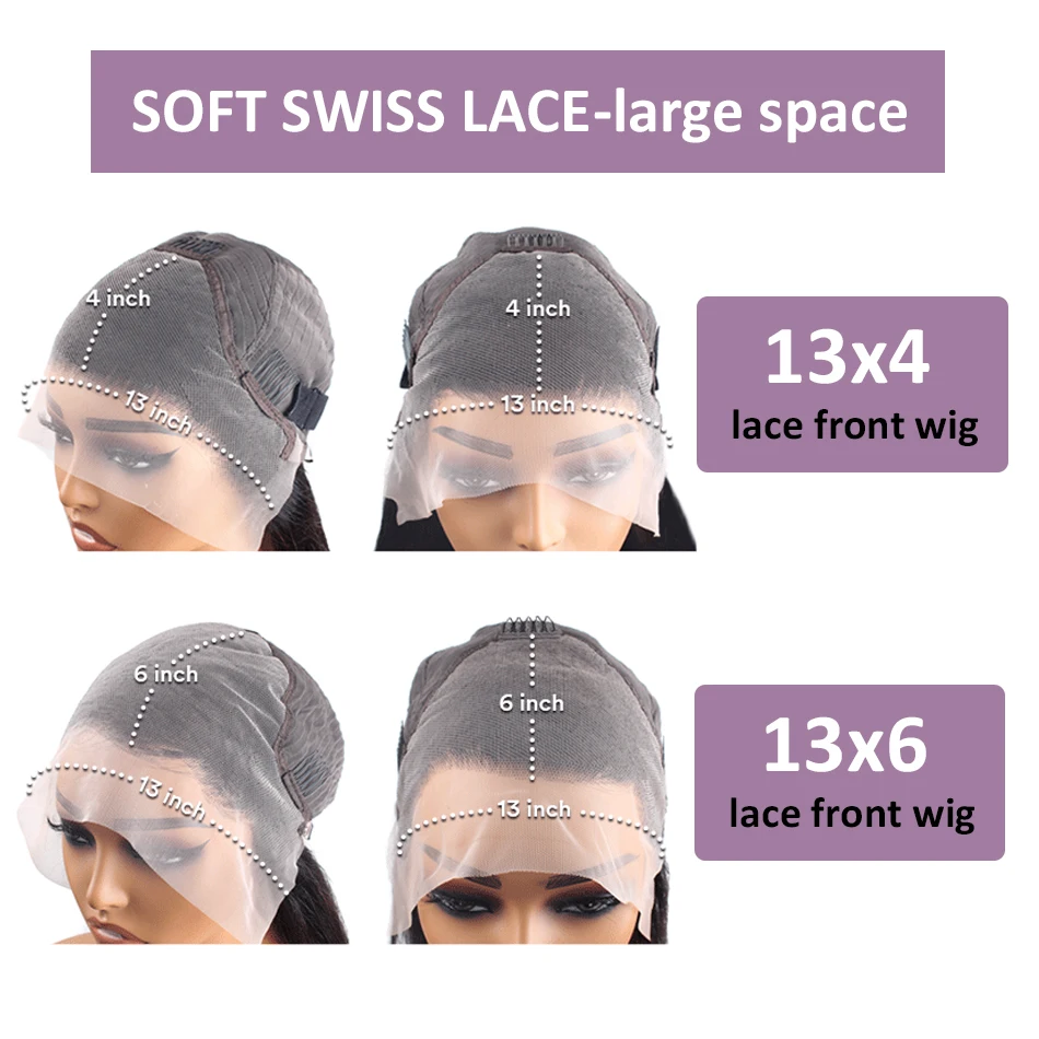 30 40 Inch Hd Lace Wig 13X6 Human Hair Lace Frontal Wig Body Wave 13X6 Hd Lace Frontal Wig 13X4 Lace Front Human Hair Wigs 6