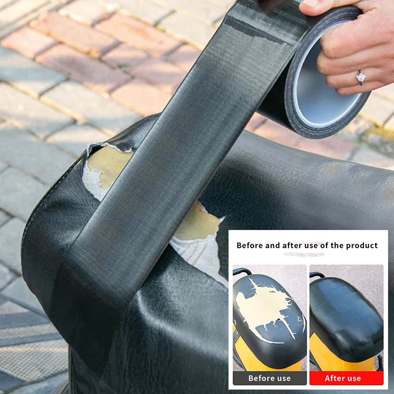 Cloth Base Tape High Viscosity Multifunctional Seat Cushion Sofa Chair Black Leather Repair Waterproof Tape leather repair tape leather repair sticker leather patch leather repair leather repair material leather repair patch self adhesive leather sticker