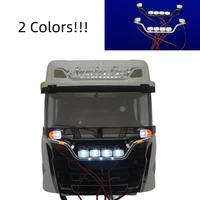 Aluminum Rod Lamp LED Light Spotlight for Tamiya 1/14 RC Truck Scania 770s 56371 56323 Actros Volvo Tractor Trailer LESU Tamiya 1