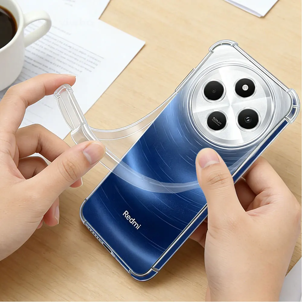 Crystal Clear Transparent Slim Soft Case with Corner Protection and Precise Cutouts