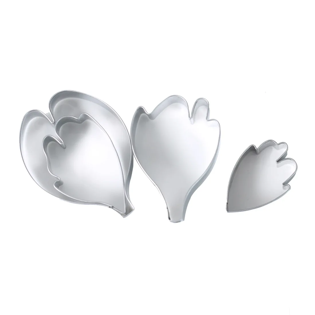 4pcs/set Peony Flower Cookie Cutter Set 3D Sugarcraft Fondant Cake Pastry Biscuit Baking Mold DIY Decorating Kitchen Tools m159 cookie cutter,baking mold,cookie mould,fondant cutter,baking decorating tools,cookie maker press kit,pastry cutter