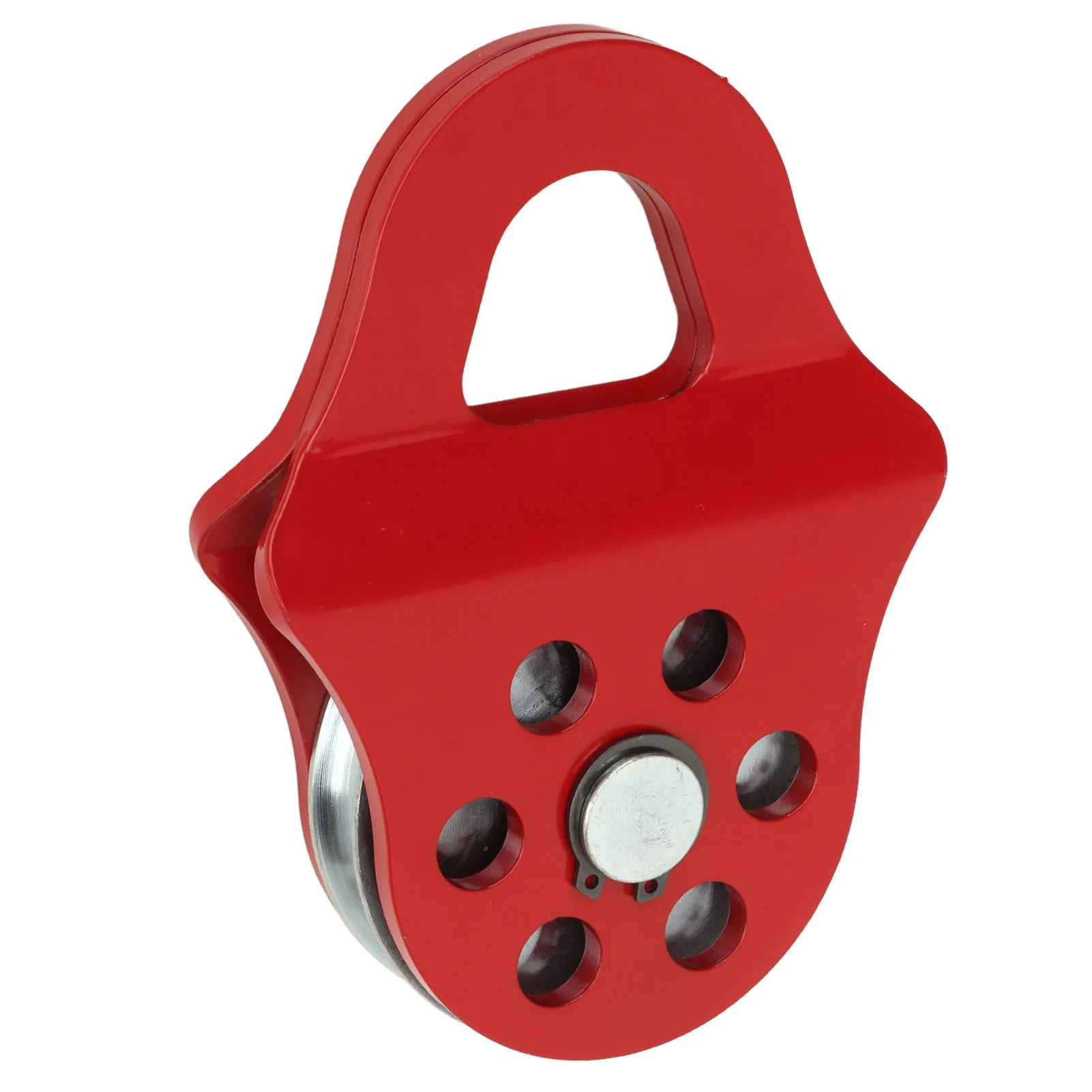 Towing Pulley Heavy Duty 4T Snatch Pulleys Block for Synthetic Rope or Steel Cable 4T Breaking Force Winches Pulley Sheave for Truck