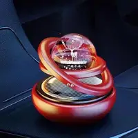 Solar Car Air Freshener Automatic Rotation Dashboard Fragrance Car Perfume Deodorant Oil Diffuser Auto Interiors Accessories 4