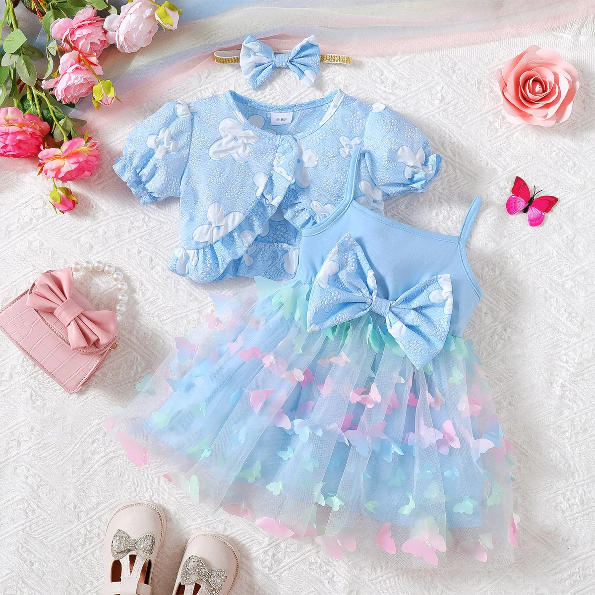 Baby Girls Butterfly Princess Dress Set 5