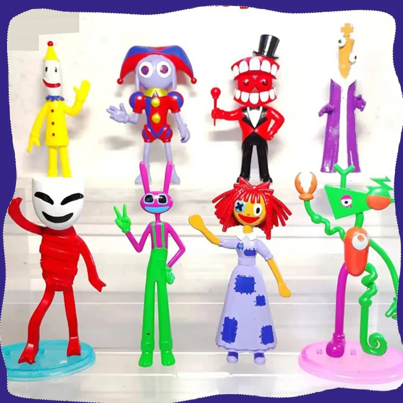 

Удивительная цифровая цирковая Аниме Фигурка Pomni Jax Ragatha, экшн-фигурка, статуя из ПВХ, модель куклы, мягкие игрушки, детские рождественские подарки
