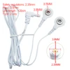 2-Way 2.35mm Plug Wires for Tens EMS Massager Electrical Nerve Muscle Stimulator Electrode Cable Line Wire for Electrode Pads 5